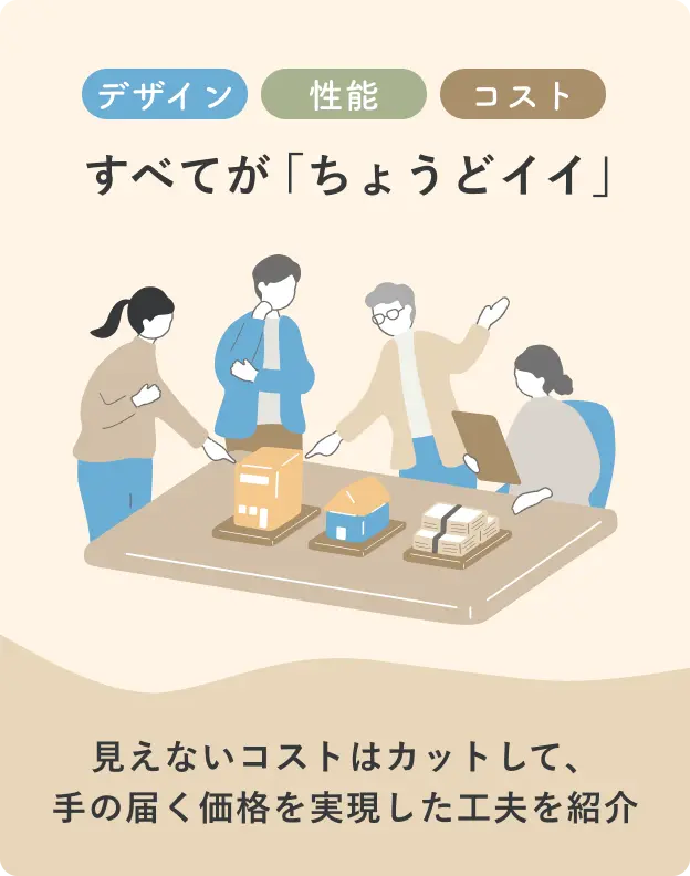 デザイン・性能・コストのバランスがいいR+houseの家づくり