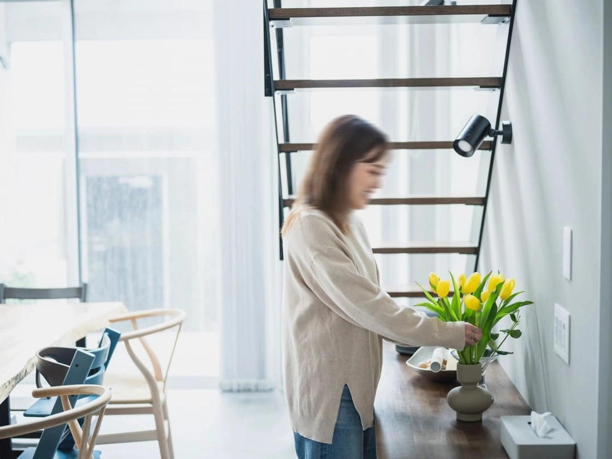 ダイニング横にあるワークスペースとしても使用できるカウンター