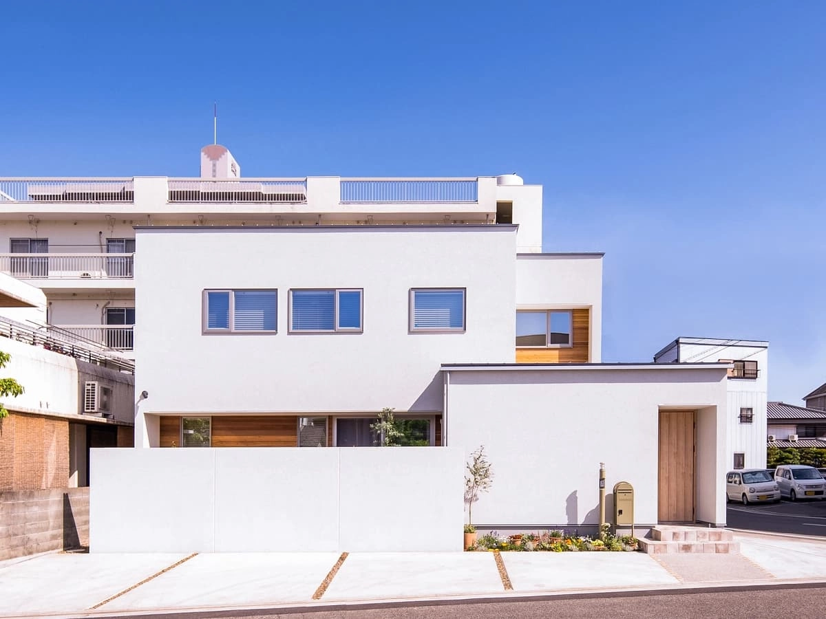 4つのキューブが組み合わさった美しい外観