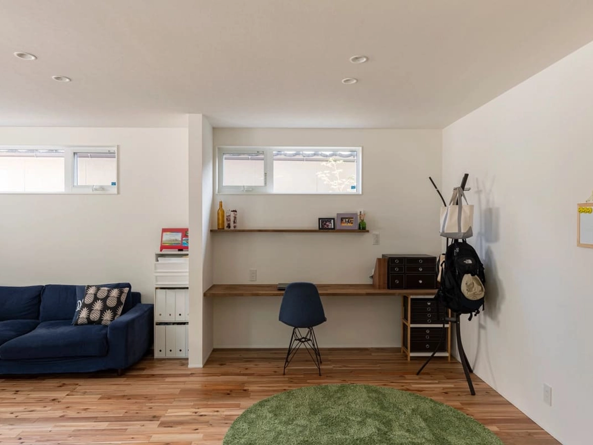 リビング脇のワークスペース