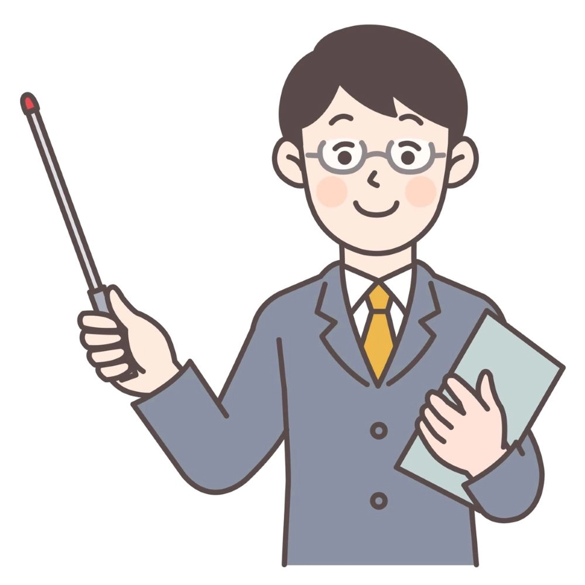 指示棒を持つビジネスマン