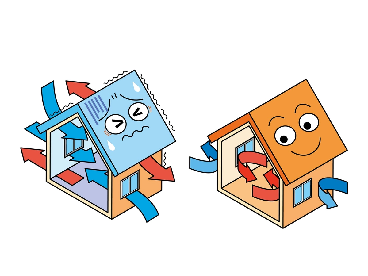 高気密高断熱住宅とすきまが空いている住宅の違い