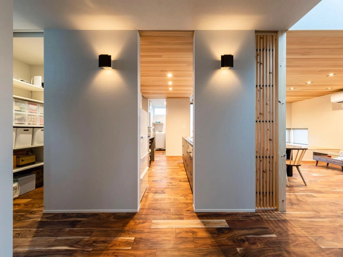 リビングダイニング・キッチン・パントリーに別れた空間