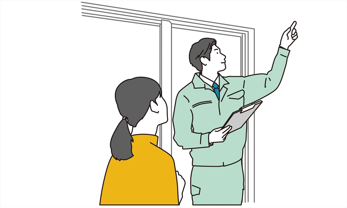 家のトラブルを相談する女性