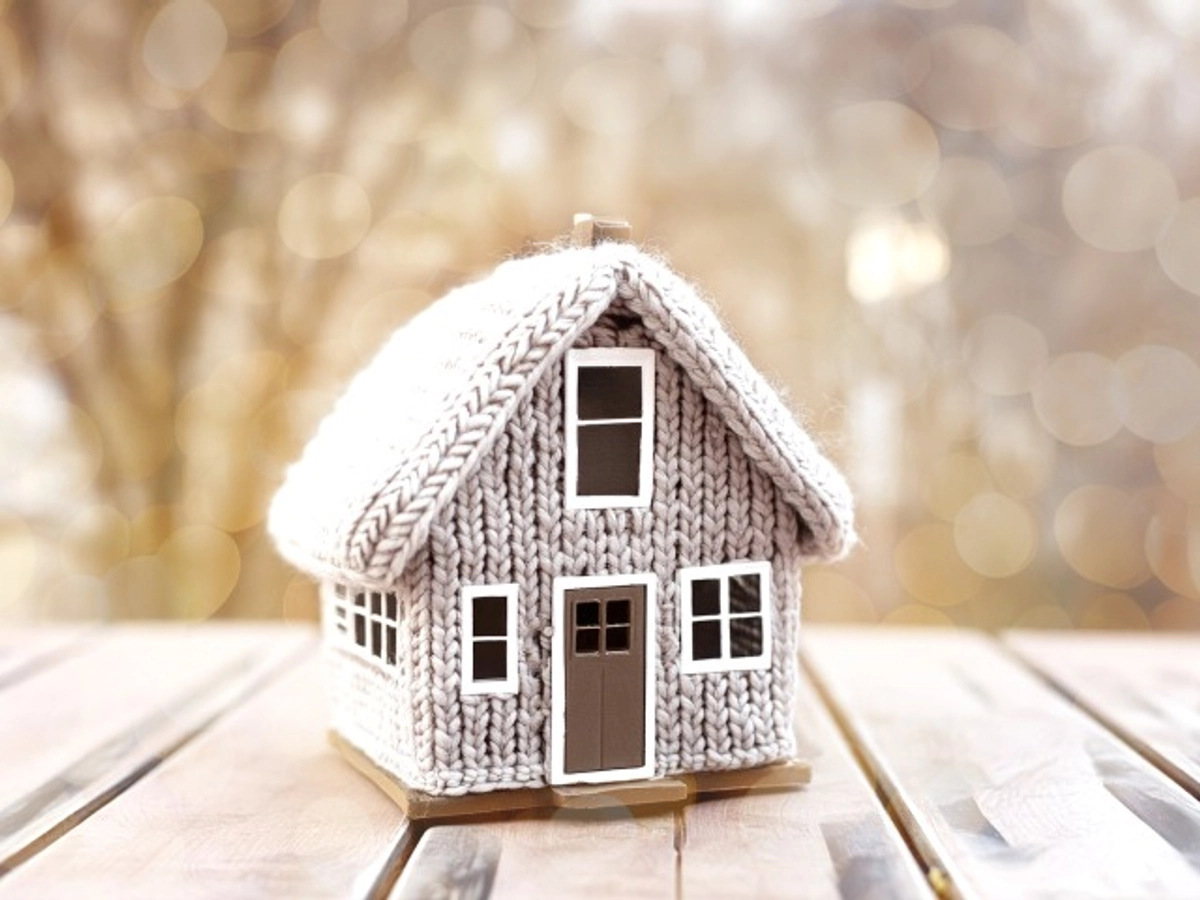 毛糸でできた家