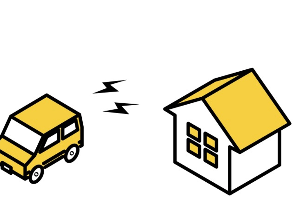 自動車の騒音被害に遭う住宅