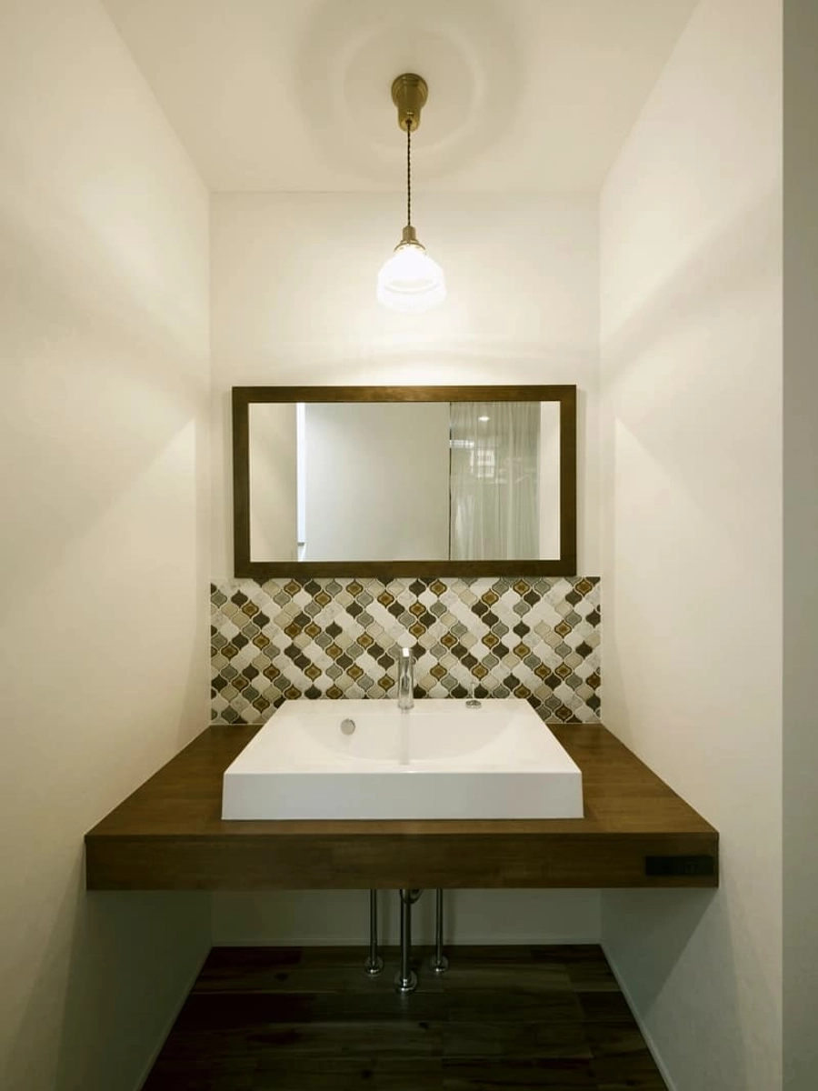 統一感があるセンスの良い洗面台