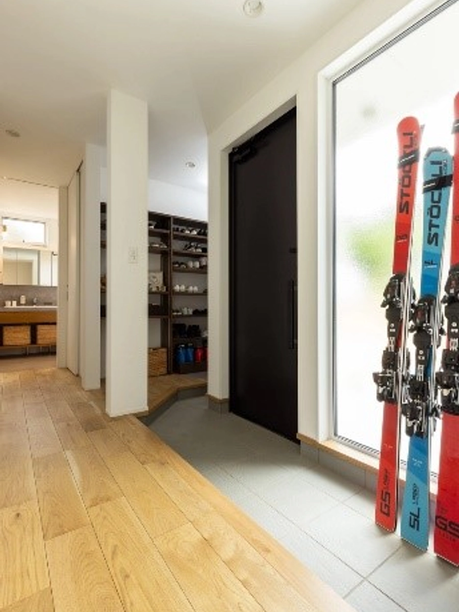 趣味を楽しむ家の玄関