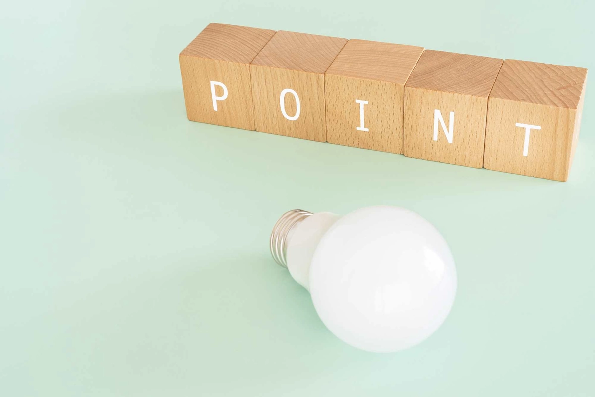 POINTブロックと電球