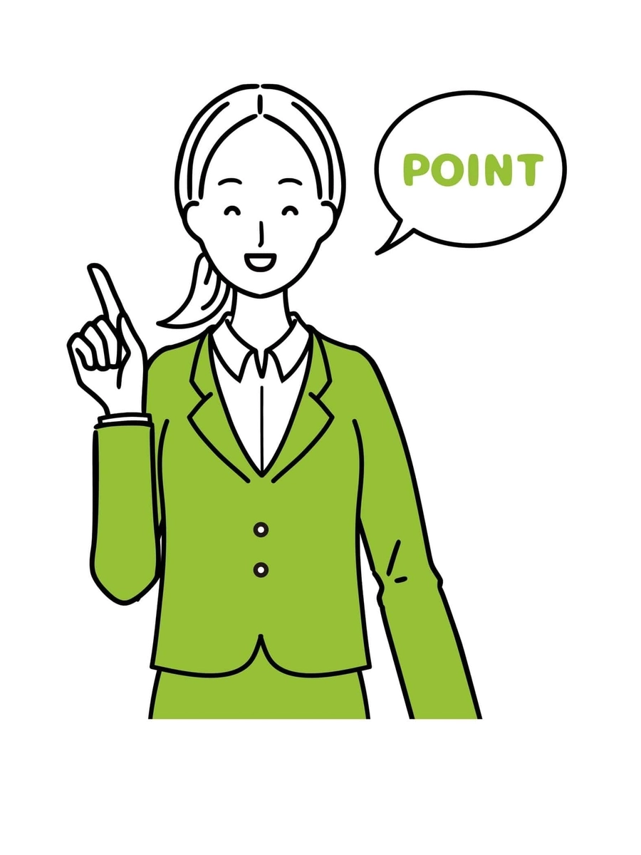 ポイントを伝えるビジネスウーマン