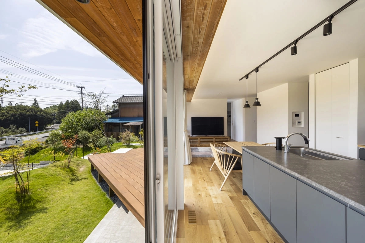 ウチとソトが繋がっている様なLDK