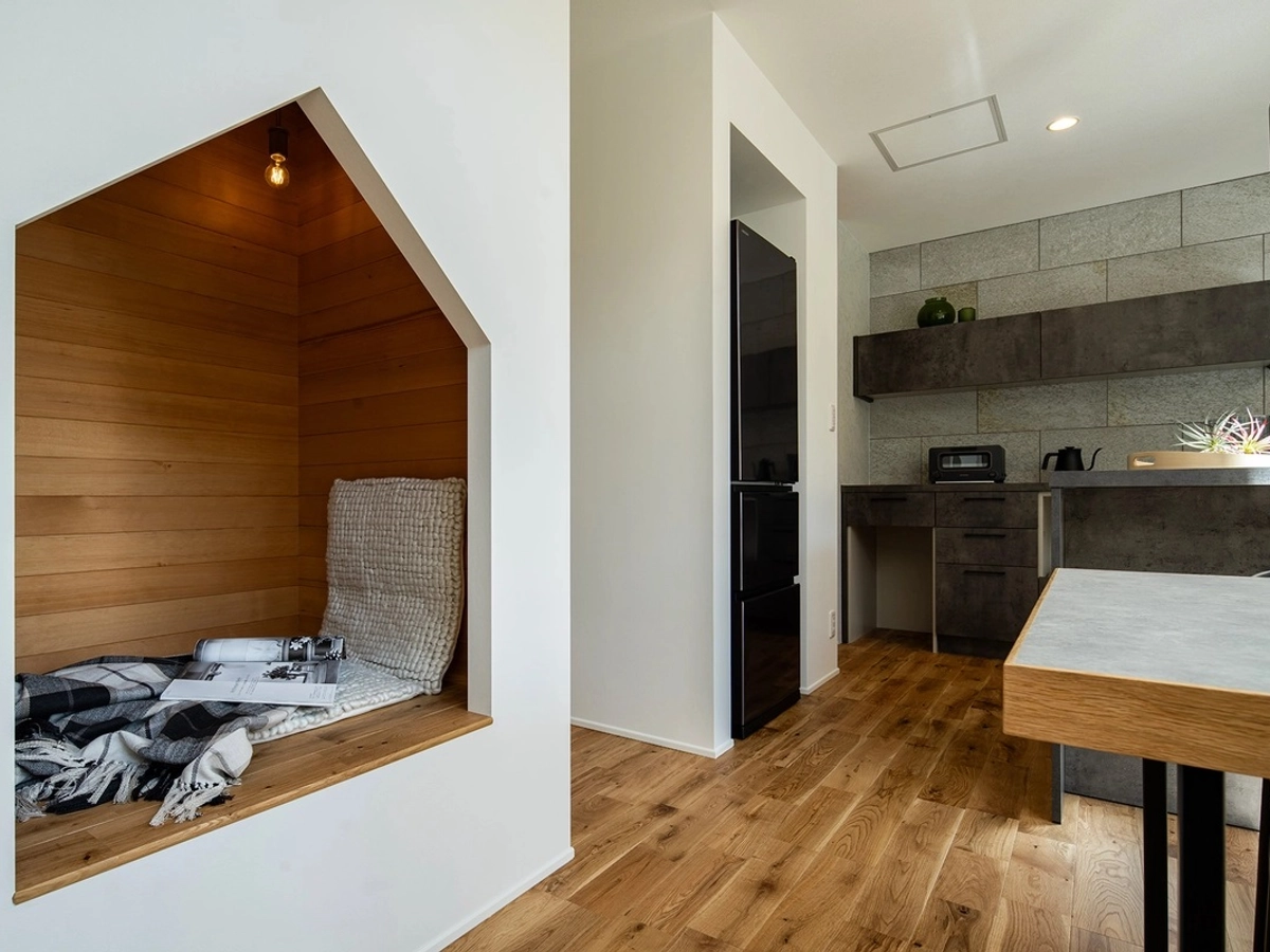 LDKの一角にある秘密基地のようなヌック