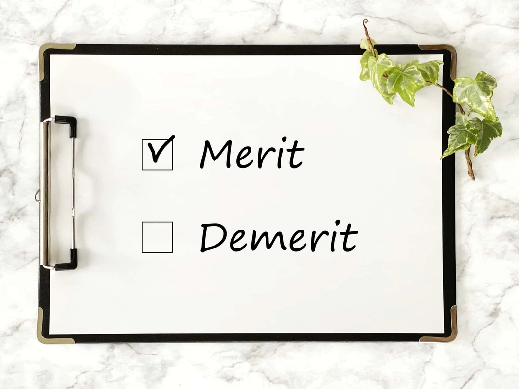 メリットにチェックが入ったクリップボード