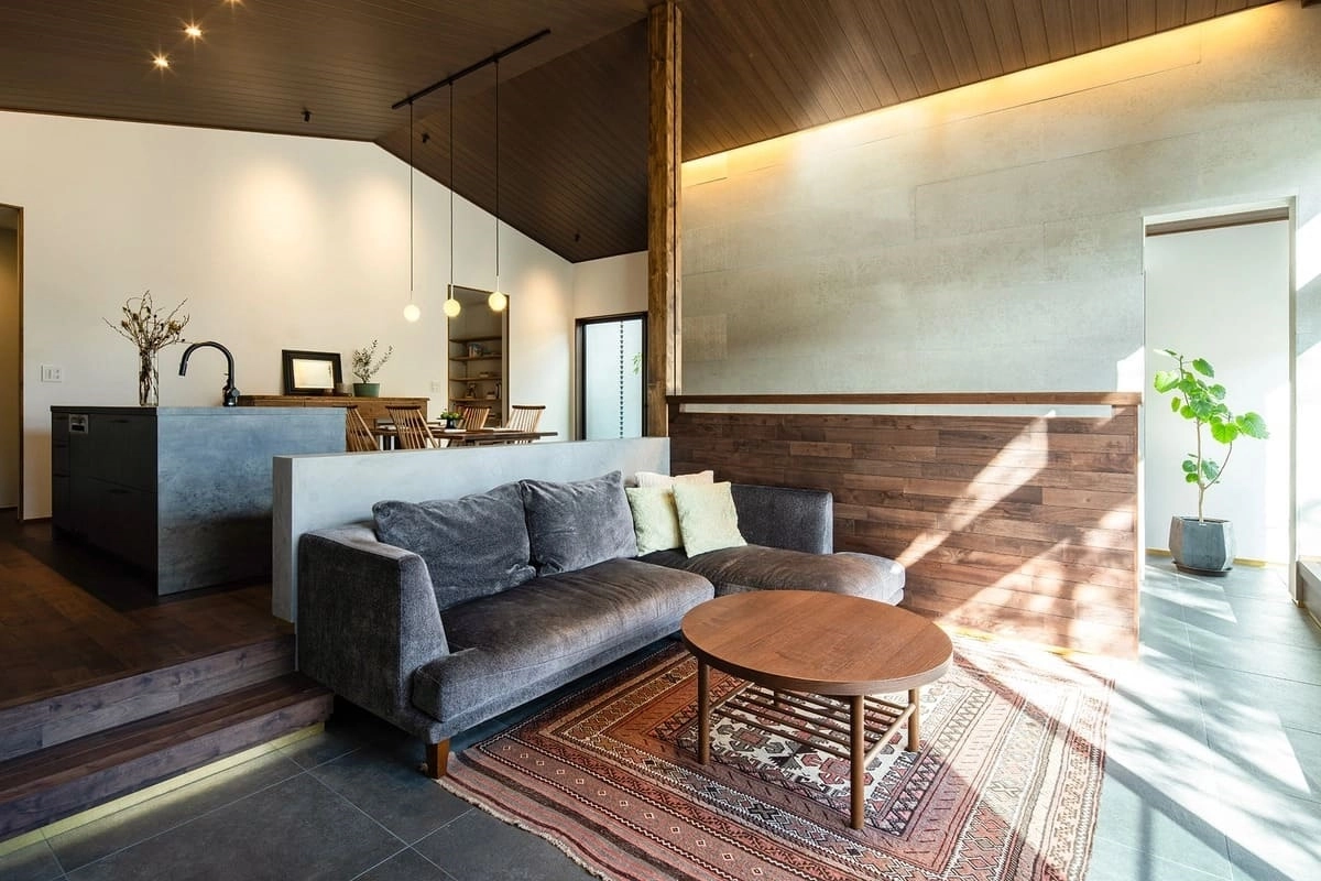 間接照明が映える大人雰囲気の上品なLDK