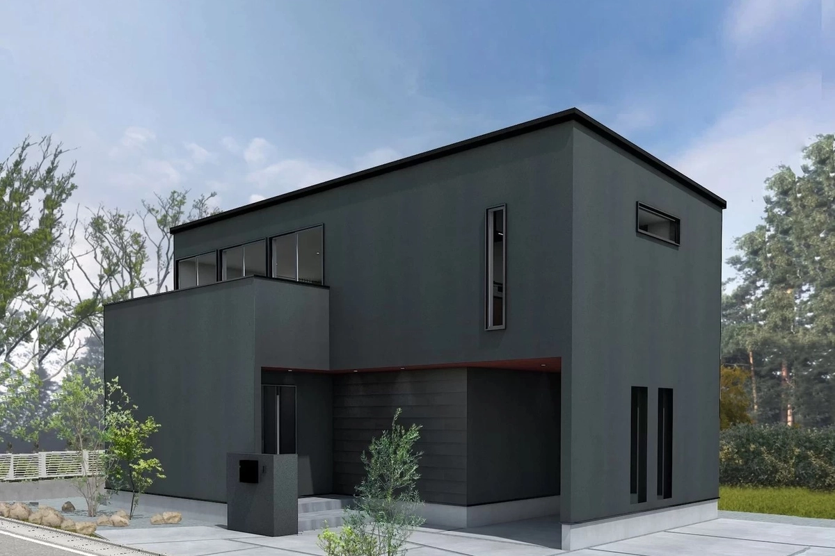 緑の眺望を活かした ホテルライクなガレージハウス