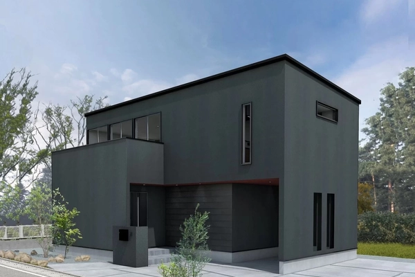 緑の眺望を活かした ホテルライクなガレージハウス