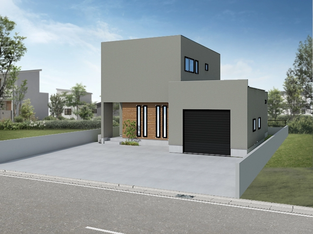 ガレージとダークインテリアで魅せる、動線美の家 完成見学会