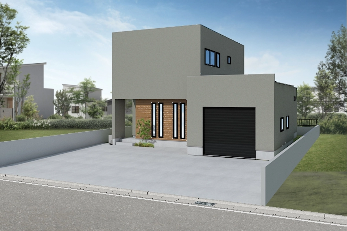 ガレージとダークインテリアで魅せる、動線美の家 完成見学会