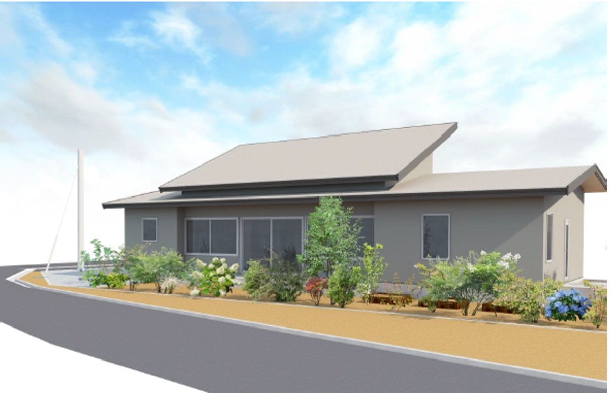 山景を望む平屋の暮らし