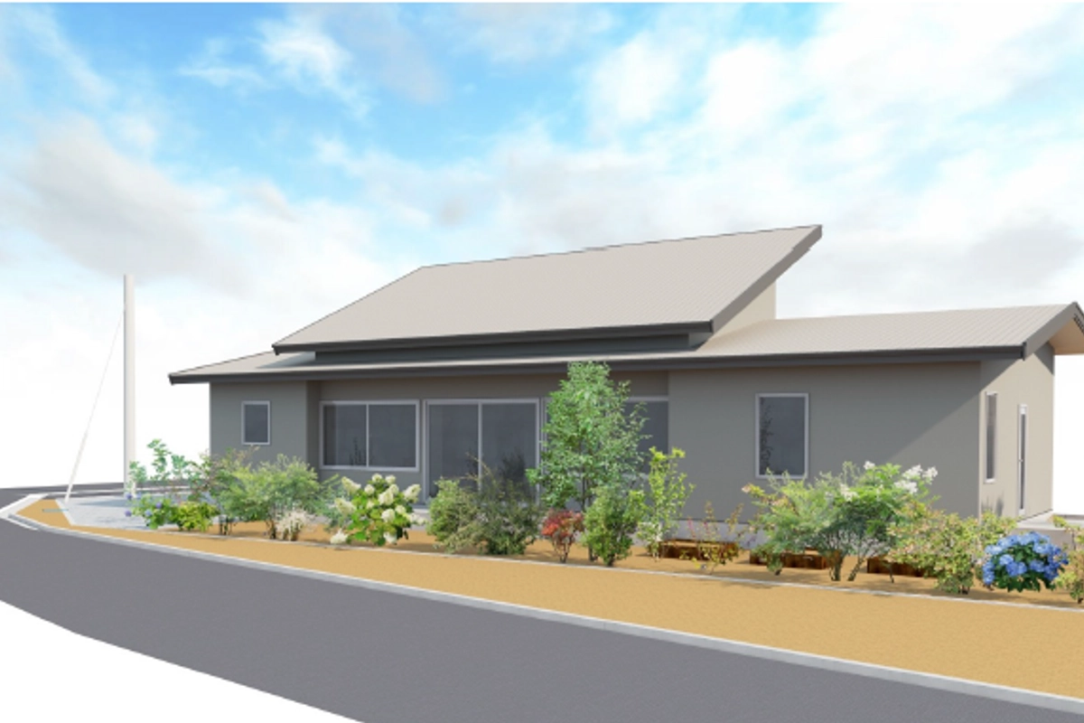 山景を望む平屋の暮らし