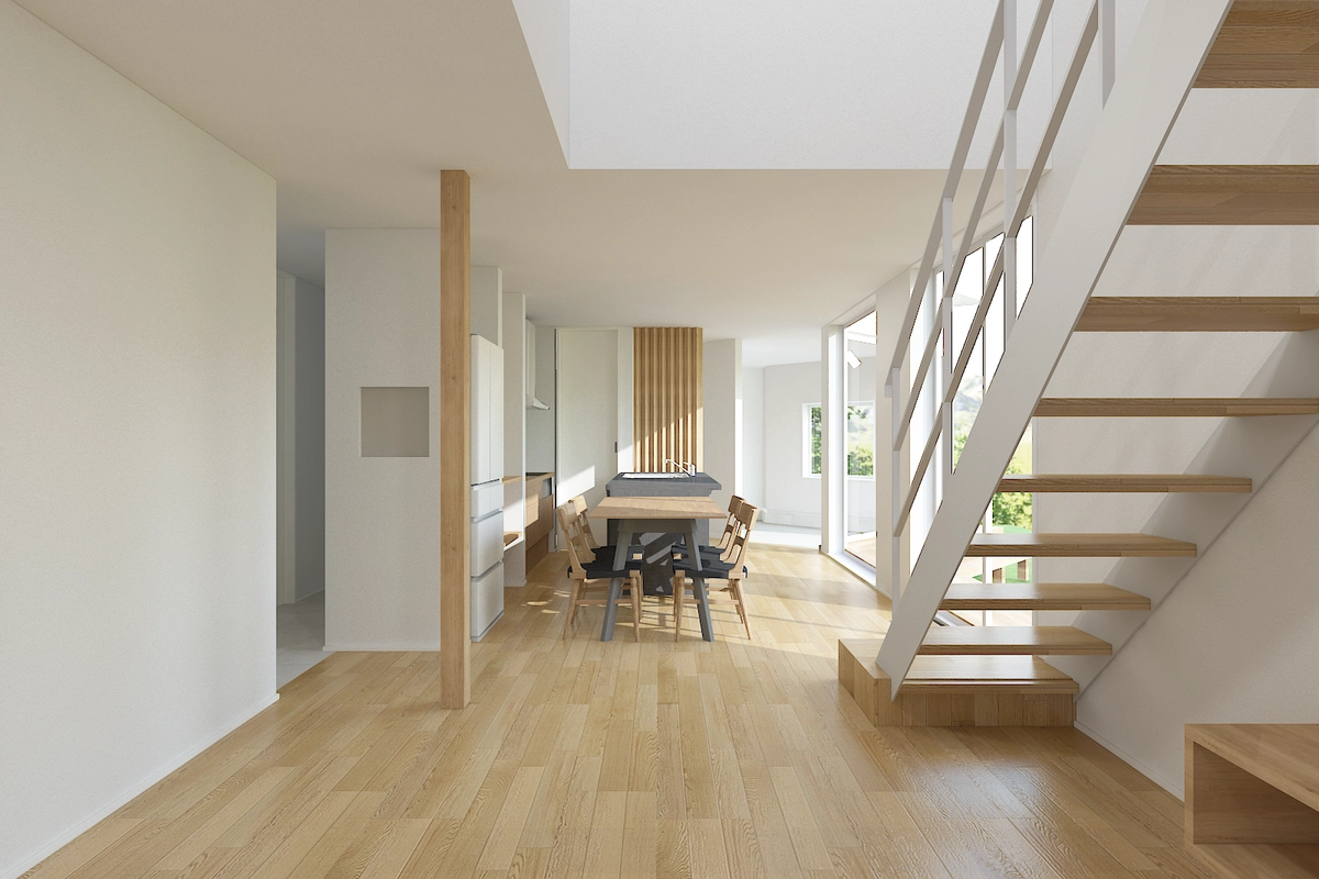 変形地を活かした、心地良い庭とつながるパッシブハウス