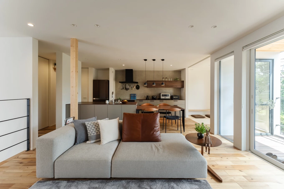 開放的な2階リビング