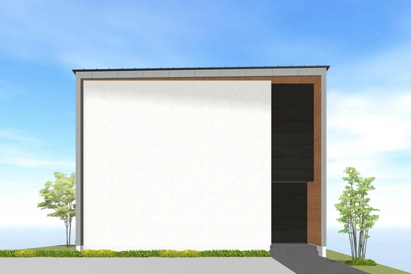 視線を遮りながらも、光に包まれる家 完成見学会