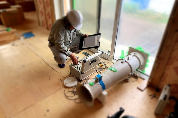 気密測定実演会・構造見学会