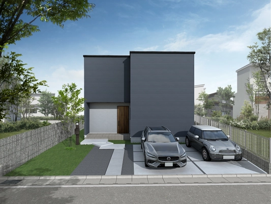 土地のポテンシャルを建築家のアイデアで活かした、室内空間が多方向に広がる家