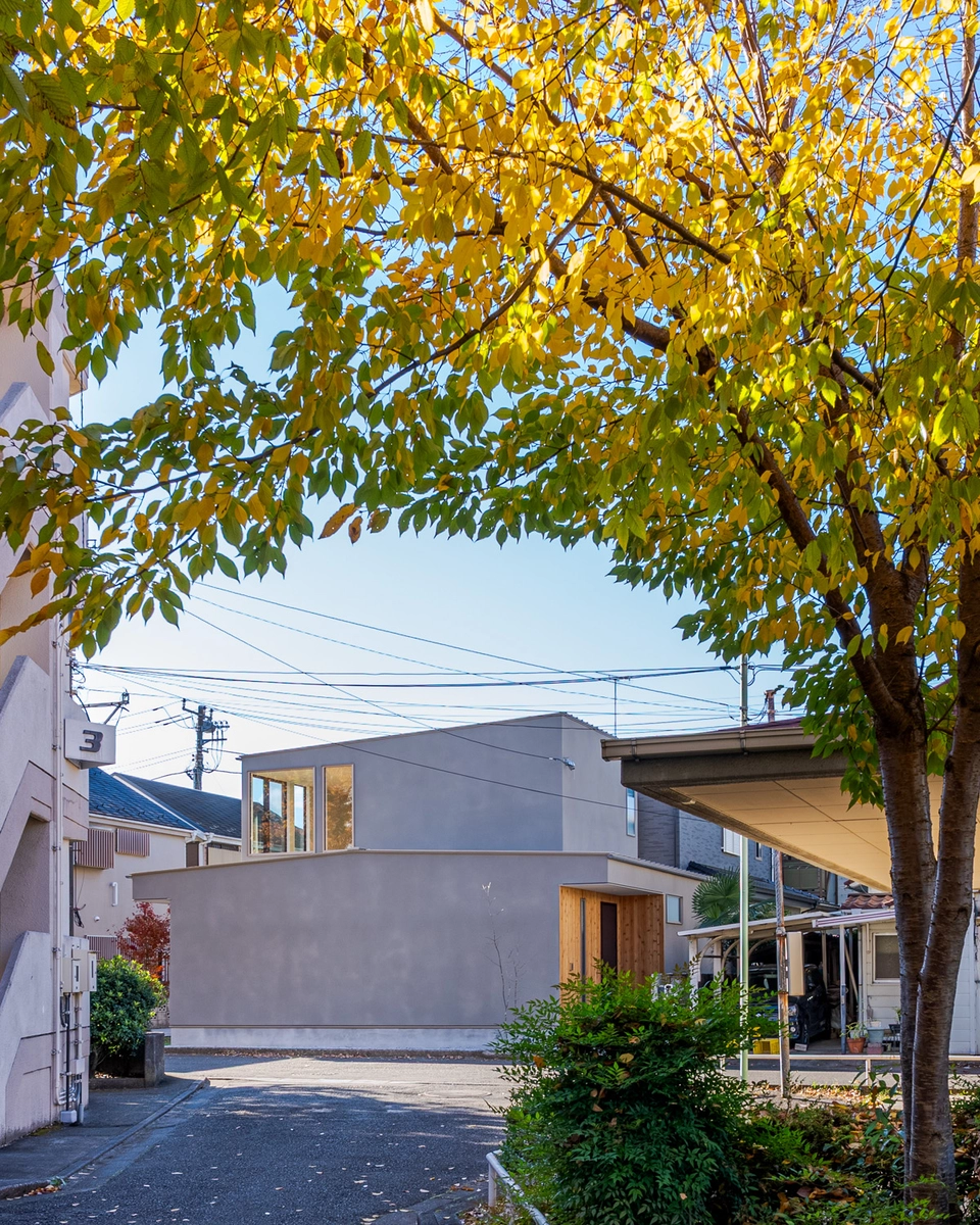 月を愛でる家の外観