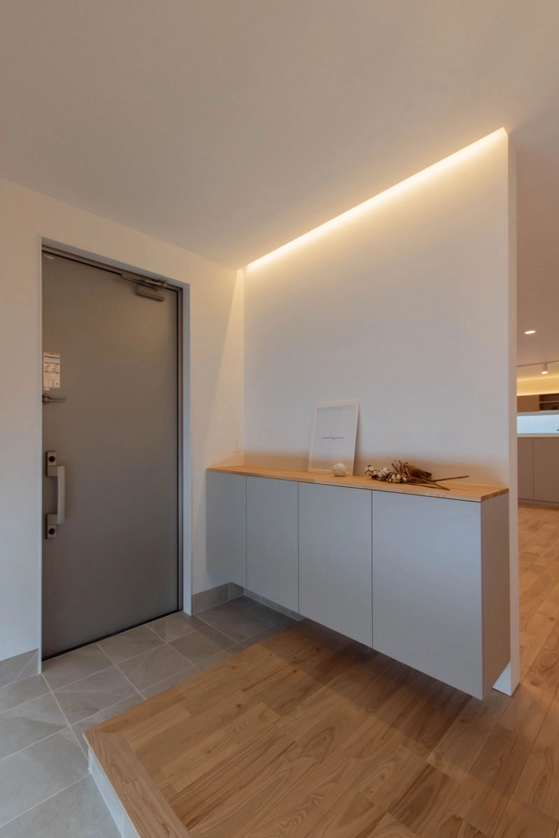 心地よい距離感が育むのびやかな暮らしの玄関