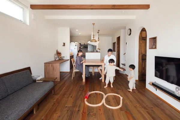 “個” の時間も大切にできる オープンな住まいの事例トップ画像