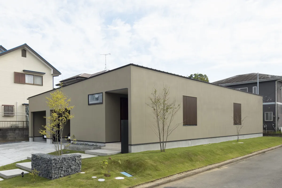 余白のある空間 余裕のある平屋 事例トップ画像