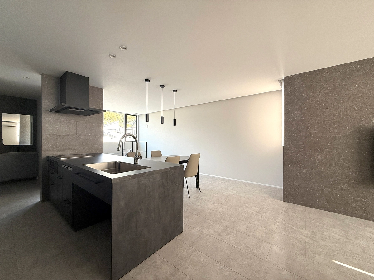 光を設計した2階リビングの家のダイニング・キッチン