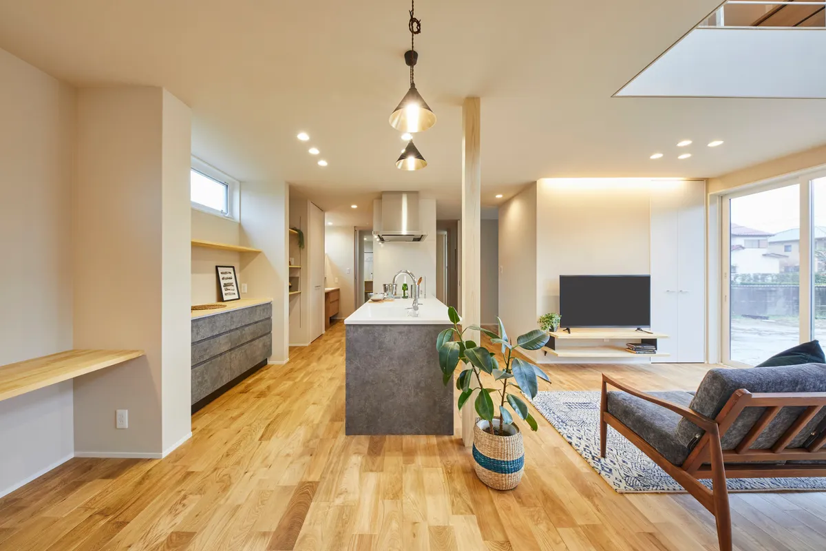 家族の変化に合わせて 将来は平屋暮らしができる家 事例トップ画像