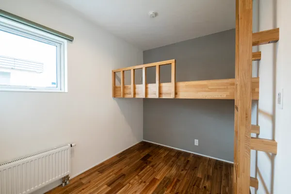 どこに居てもくつろげる家の子供部屋