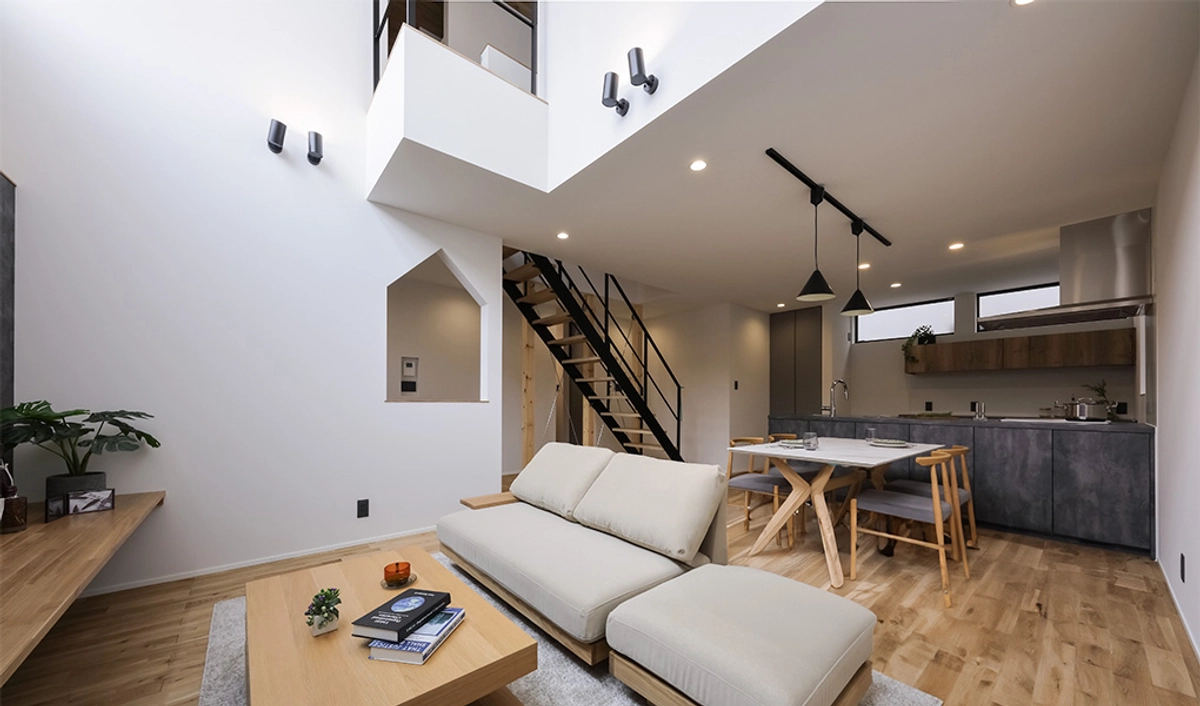 ウチで過ごす時間も良いなと思える家のリビング・ダイニング・キッチン