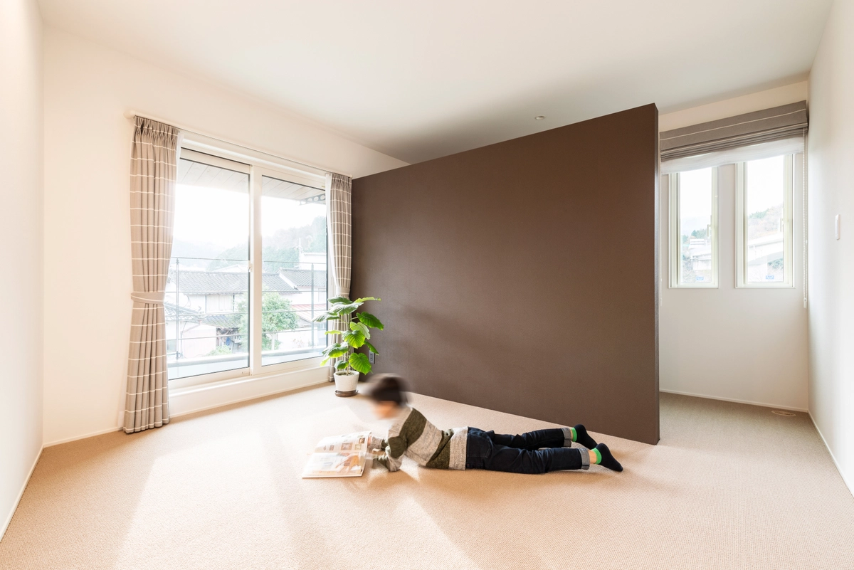 どこにいても季節の緑を楽しめる家						の子供部屋