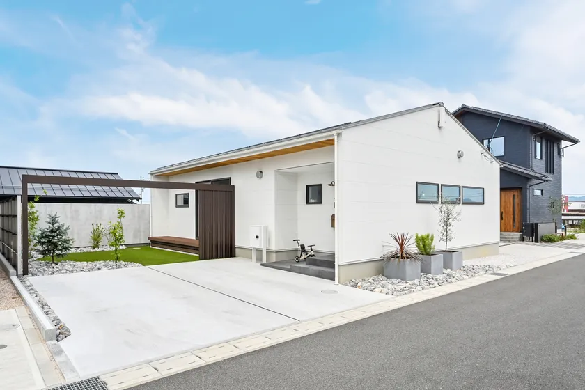 シンプル&ミニマムな平屋の家 事例トップ画像