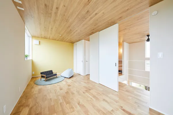 家族の変化に合わせて 将来は平屋暮らしができる家の子供部屋