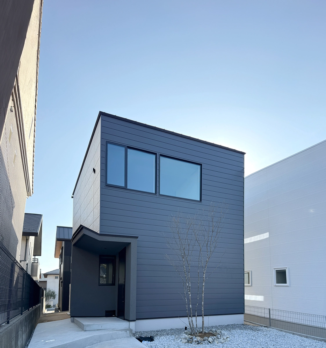 光を設計した2階リビングの家の外観