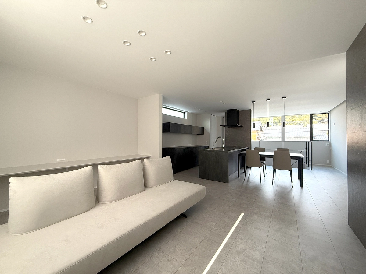 光を設計した2階リビングの家のリビング