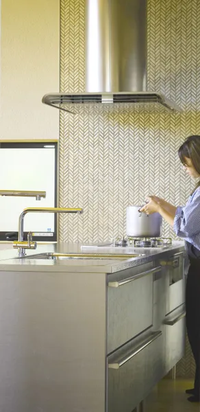 閑静な住宅地に建つ ゆとりの平屋のキッチン