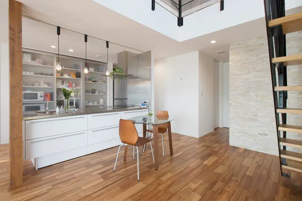 家族を感じる家のキッチン