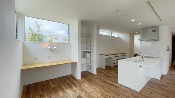 変化する住まい ゆとりと繋がりのLDKのダイニング・キッチン・ワークスペース