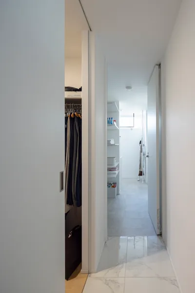 余白のある空間 余裕のある平屋の家事スペース