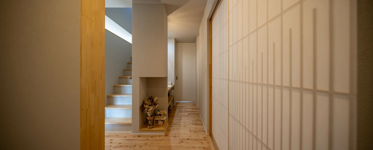 山あいの居場所の廊下