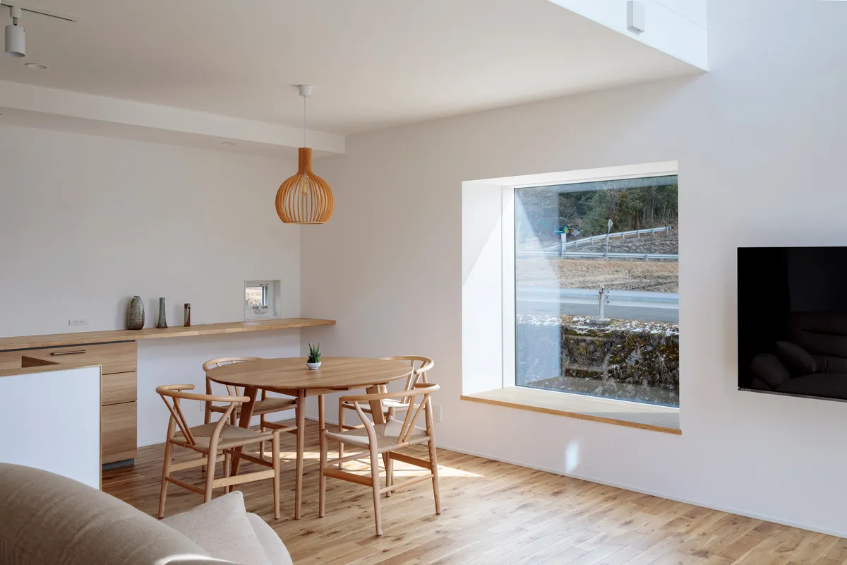 光と観葉植物が映える家 事例トップ画像