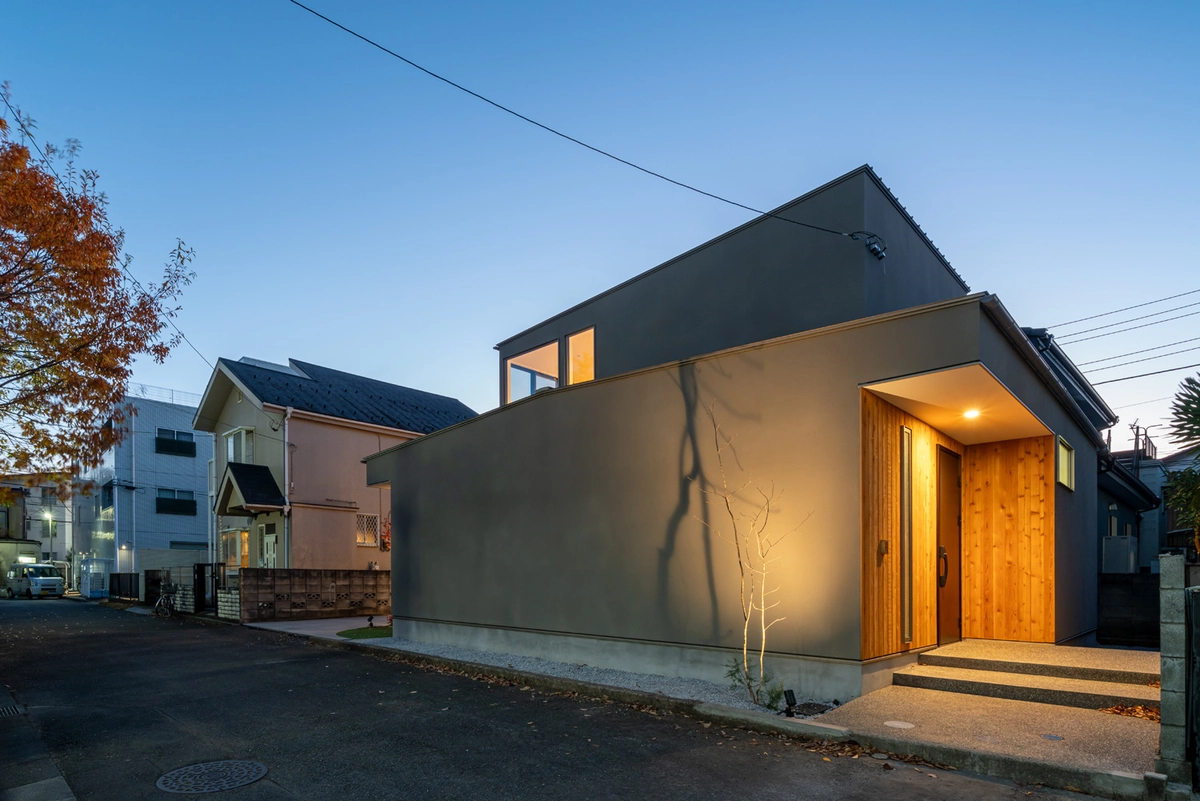 月を愛でる家の外観