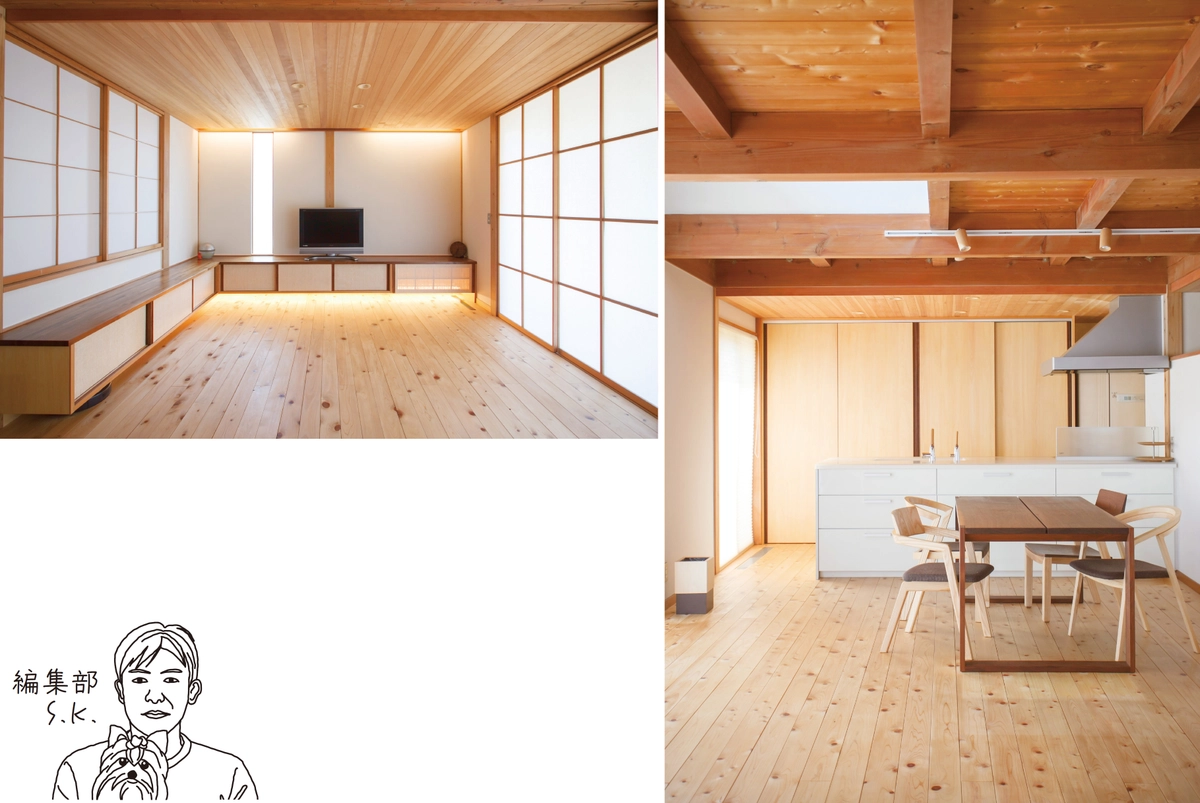 自然素材と経年美化